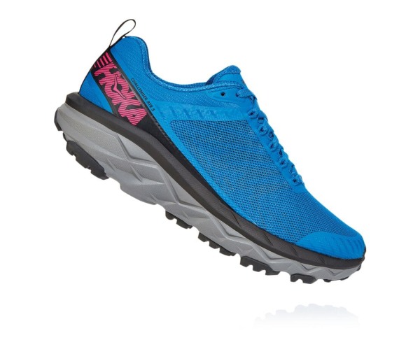 Hoka One One Challenger ATR 5 Womens UK - Royal / Pink Peacock Trail Running Shoes - AUJBO9023